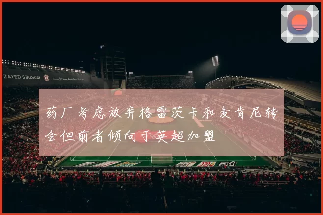 药厂考虑放弃格雷茨卡和麦肯尼转会但前者倾向于英超加盟